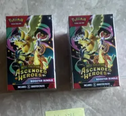 Pokemon TCG Mega Evolution Ascended Heroes Booster Bundles Lot of 2 English 2026 - Image 1