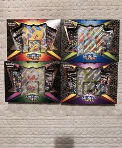 Pokemon TCG Shining Fates Collection Box Factory Sealed Lot Of 4 - Image 1
