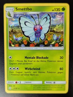 Pokemon Karte TCG Trading Card Game Sonne und Mond Nr. 3/149 Smettbo deutsch NM - Image 1