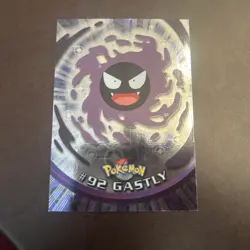 Pokemon 2000 Near Mint NM Topps Series 2 Gastly #92 Foil! - Image 1