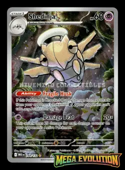 Shedinja 144/132 Mega Evolution Illustration Rare Pokemon Card - Image 1
