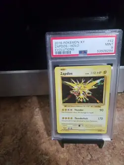 2016 Pokemon Xy Zapdos Holo Evolutions Psa 9 - Image 2
