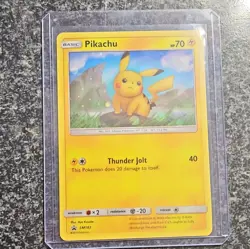 Pikachu SM183 SM Promo Holo English Basic Pokemon TCG Card HP 70 Thunder Jolt - Image 1