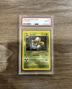PSA 8 Ivysaur Pokemon Card 30/102 Base Set 1999 NM-Mint Freshly Graded - Image 1