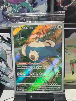 Pokemon TCG Snorlax Promo Scarlet & Violet 151 Black Star Holo Card#051 SEALED - Image 1