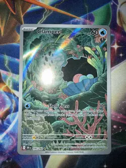 Pokemon Card Clamperl 195/182 Sv10: Destined Rivals Illustration Rare Near Mint - Image 1