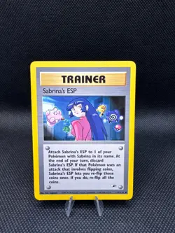Pokemon Sabrina's ESP 117/132 Gym Heroes Pokemon Unlimited - LP - Image 1