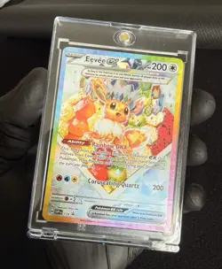 Pokemon Eevee ex SVP 174 Black Star Promo Holo NM English w/ Case - Image 1