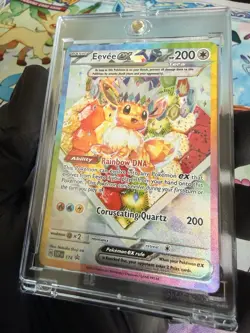 Pokemon Eevee ex SVP 174 Black Star Promo Holo NM English w/ Case - Image 3