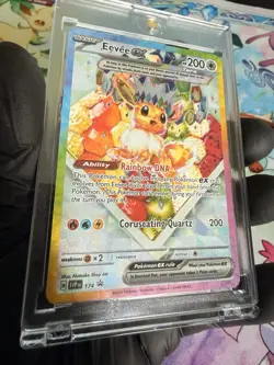 Pokemon Eevee ex SVP 174 Black Star Promo Holo NM English w/ Case - Image 5
