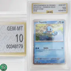 Pokemon TCG Squirtle Cosmos Holo #48 Pokemon 151 Promo AGS 10 Gem MINT - Image 1