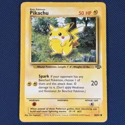 Pikachu 60/64 - Jungle - Common Pokemon Card - MP - Image 1