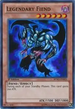 Legendary Fiend 1st Edition Super Rare BPW2-EN021 LP - Image 1