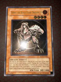 Yu-Gi-Oh! Horus The Black Flame Dragon LV4 -SOD- Ultimate Rare - Unlimited LP! - Image 1