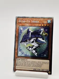 Yu-Gi-Oh! Wind-Up Shark RA04-EN180 Platinum Secret Rare 1st Edition - Image 1