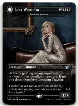 MTG Lucy Westenra - Innocent Traveler U Innistrad: Crimson Vow 336 LP - Image 1