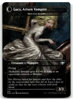 MTG Lucy Westenra - Innocent Traveler U Innistrad: Crimson Vow 336 LP - Image 2