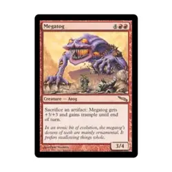 WOTC MtG Mirrodin Megatog (R) (Foil) EX - Image 1