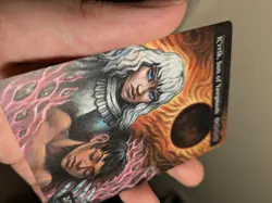 MTG K'rrik son of yawgmoth etched altered alter hand painted magic the gathering - Image 3