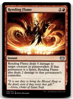MTG Rending Flame U Innistrad: Crimson Vow 175 LP - Image 1