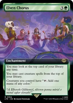 MTG - Elven Chorus (Extended Art) - - Light Play - Normal - Image 1