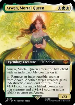 MTG - Arwen, Mortal Queen (Extended Art) - - Light Play - Normal - Image 1