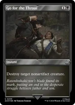 MTG - Go for the Throat (Foil Etched) - - Light Play - Foil - Image 1