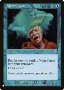 MTG - Mental Note - The List - Light Play - Normal - Image 1
