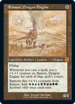 MTG - Ramos, Dragon Engine (Schematic) - - Light Play - Foil - Image 1