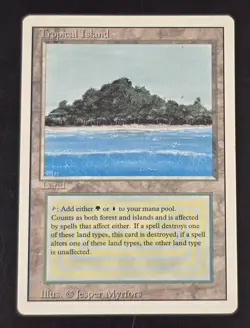 Tropical Island Revised Edition Regular MP Magic The Gathering MTG Ships FAST - Image 1