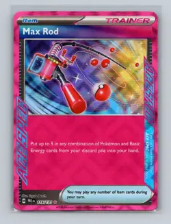 Pokemon TCG Prismatic Evolutions Ace Spec Max Rod 116/131 Near Mint - Image 1