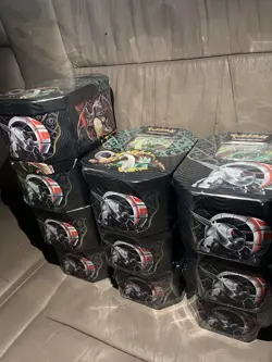 Pokemon Paldean Fates Tins New/Sealed Lot of 10 Random Assorted - Image 1