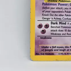 Pokemon TCG Gengar Fossil Set Holo Rare Card 5/62 - Image 5