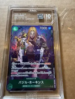 Basil Hawkins TAG 10 OP07-029 2024 Super Rare Alt Art Foil One Piece CCG JPN - Image 1