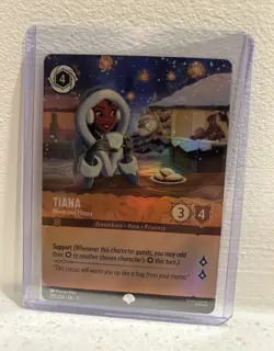 Ravensburger Disney Lorcana Tiana - Warm and Happy 205/204 Epic Foil Winterspell - Image 1
