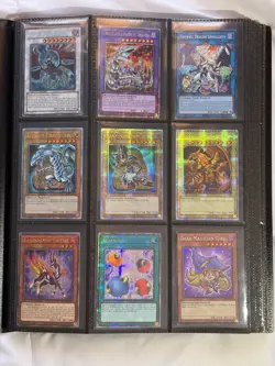 Yu-Gi-Oh 360 Card Binder Lot 100 Foil Blue-Eyes Dark Magician Winged Dragon QCSR - Image 1