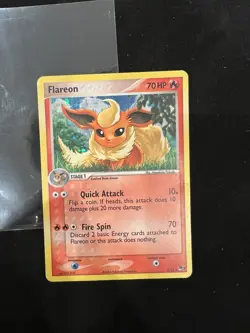 2006 Pokemon EX, POP - POP Series 3 Flareon #2 Holo Heavy Play - Image 1