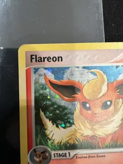 2006 Pokemon EX, POP - POP Series 3 Flareon #2 Holo Heavy Play - Image 2