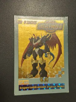 Digimon Imperialdramon (Fighter Mode) Holo Foil Bandai DP600 ID #306 Card 2000 - Image 3