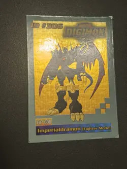 Digimon Imperialdramon (Fighter Mode) Holo Foil Bandai DP600 ID #306 Card 2000 - Image 4
