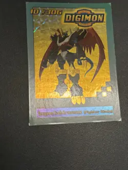 Digimon Imperialdramon (Fighter Mode) Holo Foil Bandai DP600 ID #306 Card 2000 - Image 5
