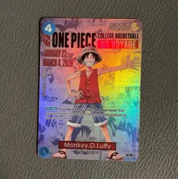 Bandai One Piece Card Game Monkey D. Luffy P-055 Promo Holo English 2026 - Image 1