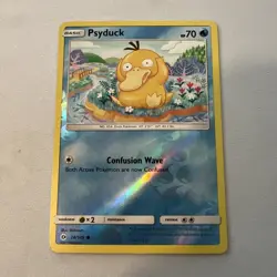 Pokemon TCG Psyduck 28/149 SM Base Set Reverse Holo Common 70HP Card 2017 - Image 1