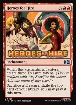 Heroes for Hire - 688 - Foil - MSC - NM - MTG Magic the Gathering - Image 1