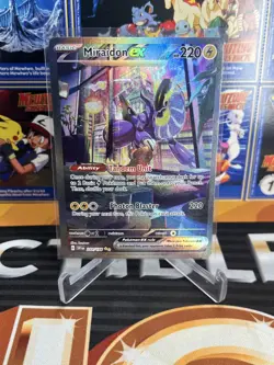 2023 Pokemon Scarlet & Violet Base Set Miraidon ex SIR 244/198 - Image 1
