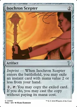 MTG Isochron Scepter - White Border, NM-Mint, English Mystery Booster 2 - Image 1