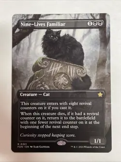 Nine-Lives Familiar (Borderless) Foundations #321 Rare - Image 1