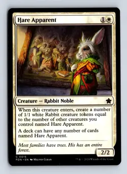 Hare Apparent 15 C Foundations Magic: The Gathering NM/M - Image 1