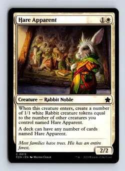 Hare Apparent 15 C Foundations Magic: The Gathering NM/M - Image 1