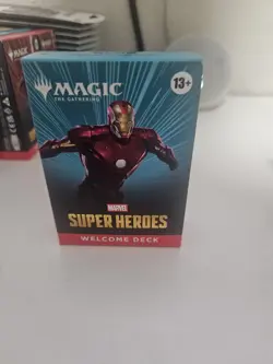 Magic The Gathering Marvel Super Heroes Welcome Deck (Blue) Iron Man Sealed - Image 1